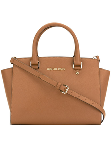 Сумка Michael Kors Selma Light-brown / Светло-коричневая