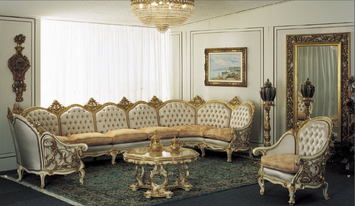 Перетяжка мебели в стиле барокко.