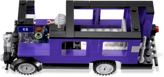 Трёхэтажный «Рыцарский» Автобус (Lego # 4866) без Крыши ― Вид с Левого Борта