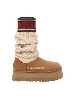 UGG Classic Sweater Letter chestnut