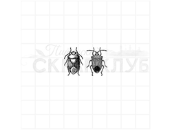Штамп для скрапбукинга жуки солдатики