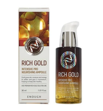 Enough сыворотка для лица с золотом, 30 мл. Rich Gold Intensive Pro Nourishing Ampoule. 485012