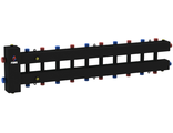 Гидравлический разделитель модульного типа на одиннадцать контуров ГРМ-11-250 (черный)