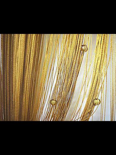 Нитяные шторы со стеклярусом "Ромб"