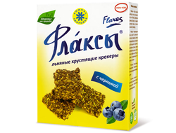 ФЛАКСЫ (коробка) с черникой 150 г, Компас Здоровья