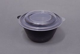 контейнер суповой пр-мс-350 черный + крышка