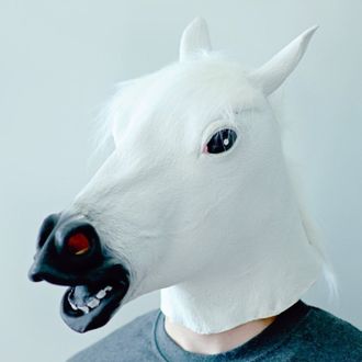 маска лошади белая, маска коня белая