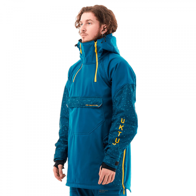 Анорак мужской сноубордический DF UKTUS Man Dark Ocean-Yellow 800240-450