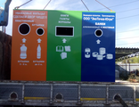 Контейнер(Мини-комплекс) для  раздельного(селективного) сбора мусора(коммунальных отходов). Для трех видов отходов. (МК-1.3)