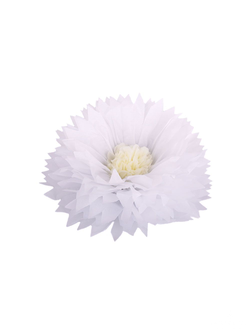 Бумажный цветок белый 51 см