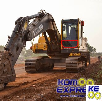 14506844 Стекло лобовое нижнее Volvo EC180B, EC210B, EC240B, EC290B, EC360B, EW180B (B серия)