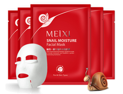 Увлажняющая маска для лица с экстрактом улитки - MEIXI