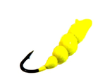 Мормышка вольфрамовая Личинка Жужелицы жёлтая вес.0.54gr.14mm. d-2.5mm,