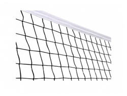 Сетка волейбольная с тросом, обшитая капроном с 1 стороны