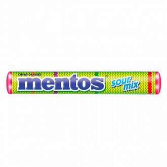 Жевательные конфеты Mentos Roll Sour Mix 37гр