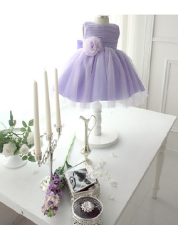 Сиреневое детское платье с фатиновой юбкой  напрокат Уфа