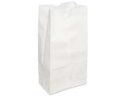 Пакет Белый бумажный фасовочный БЕЗ ручек, прямоугольное дно 18 х 12 х 29 см, 1 штука