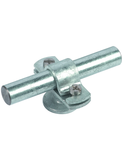 275116 Держатель молниеприемника с накладкой и фланцем с внутр.резьбой M8  Rd=16 мм h=20 мм ZG / St/tZn