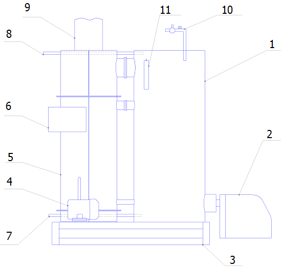 Общий вид вертикального газового парогенератора ОРЛИК