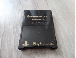 Карта памяти для PlayStation 2 PS 2 8MB FUJI WORK (ЧЕРНЫЙ МЕТАЛЛИК) MADE IN JAPAN