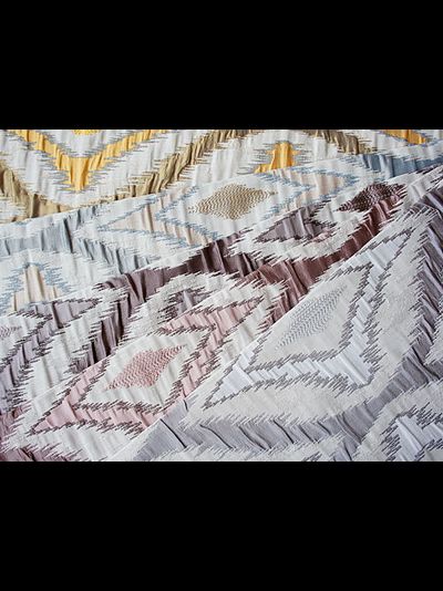 Жаккард для штор с узором в среднеазиатском стиле