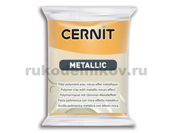 полимерная глина Cernit Metallic, цвет-gold 050 (золото), вес-56 грамм