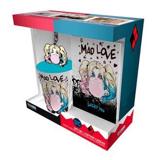 Набор DC Comics Pck Keyring Notebook Harley Quinn Mad Love 250ml