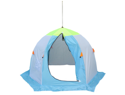 Палатка зимняя утепленная зонт МЕДВЕДЬ (1,85х1,85м), 2-местная, 3-слойная, 6 лучей