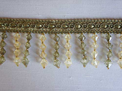 Арт. 535553. Тесьма со стеклярусными подвесками для декорирования портьер и домашнего текстиля