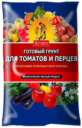 ГРУНТ АГРОНОМ для Томатов и Перцев (5л/10л/20л)