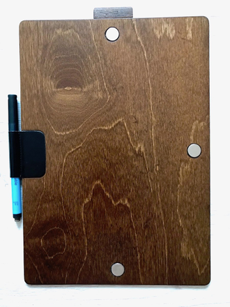 Магнитный планшет - планер Добробук формата А4, цвет орех