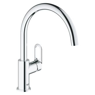 Смеситеь для мойки, GROHE BauLoop поворотный трубкообразный излив 31368000