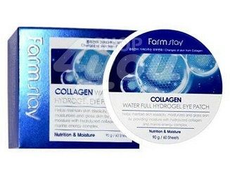 FarmStay Гидрогелевые патчи для глаз с Коллагеном Collagen Waterfull Hydrogel Eye Patch, 60 шт. 033416