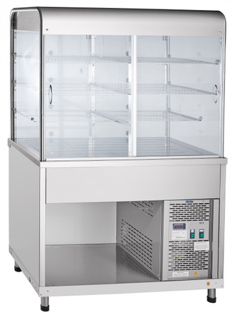 Прилавок-витрина холодильный ABAT «Аста» ПВВ(н)-70КМ-С-НШ