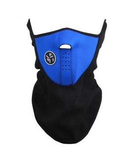 Маска из неопрена и флиса синяя