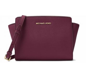 Сумка Michael Kors Selma Mini Messenger Bordo / Бордовая