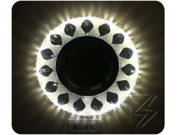 Светильник JCDR G5.3 K1107L прозрачный хром - белая подсветка