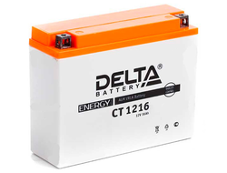 Мото аккумулятор Delta CT 1216 (YB16AL-A2) зал.