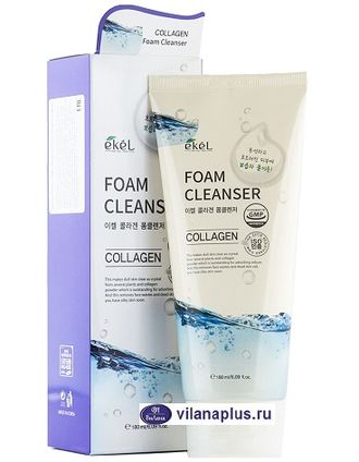 EKEL Пенка для умывания с Коллагеном COLLAGEN FOAM CLEANSER, 180 г. 276899