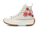 Converse Run Star Hike High Top Embroidered Floral White