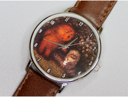 Часы наручные  "Ёжик и Медвежонок"