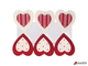 Прищепки декоративные «Сердце с узором», 6 штук, ассорти, ОСТРОВ СОКРОВИЩ.     661292