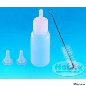 NOBBY Nurser Kit Набор для кормления с ёршиком  (1 бутылочка 50 мл , 2 соски, ершик для мытья) 25229