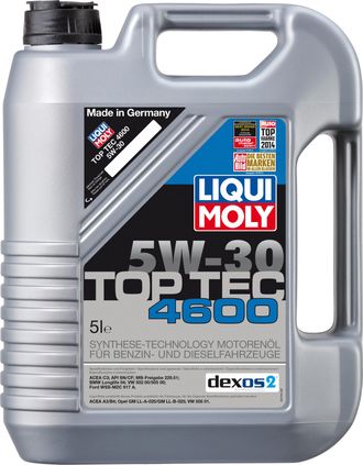 HC-синтетическое моторное масло "Top Tec 4600" 5W30, 5 л HC-синтетическое моторное масло "Top Tec 4600" 5W30, 5 л