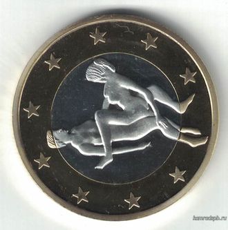Монетовидный жетон 6 sex евро №1
