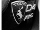 Комплект клубных эмблем с лосями для Volvo XС60, чёрные, на передние крылья, 2 шт
