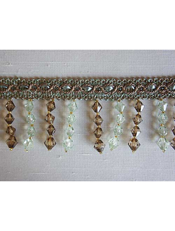 Арт. 535553. Тесьма со стеклярусными подвесками для декорирования портьер и домашнего текстиля