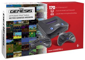 SEGA Retro Genesis Modern + 170 игр + 2 джойстика