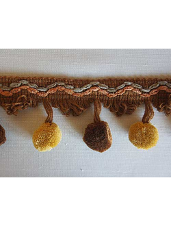 Арт. 537255. Бахрома с помпонами для украшения штор