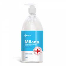 Жидкое мыло "Milana антибактериальное" с дозатором (флакон 1000 мл)